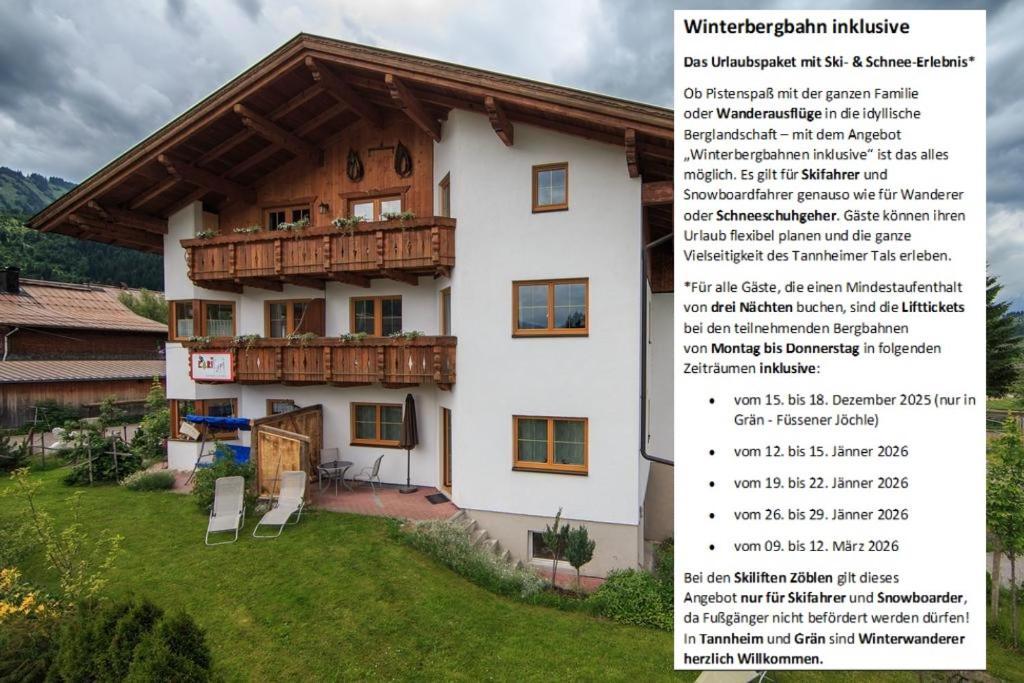 Ferienwohnungen Bauernhof Andreas Kleiner Таннгайм Екстер'єр фото
